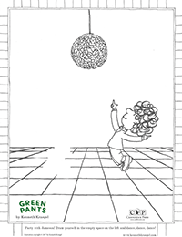 Green Pants Coloring Sheet