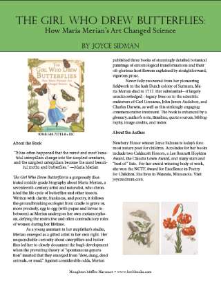 The Girl Who Drew Butterflies by Joyce Sidman