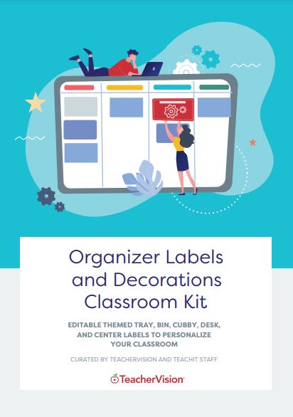 Organizer Labels and Decorations Classroom Kit
