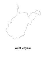 West Virginia State Map