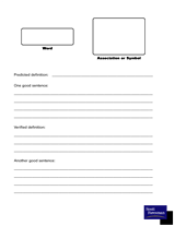 Vocabulary Practice Frame
