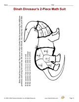 Dinah Dinosaur's 2-Piece Math Suit