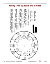 Telling Time by Hours and Minutes