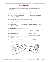Say What? (Grades 2 and 3)