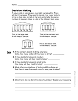 Division Facts: Decision Making: (Gr. 3)