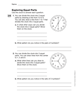 Exploring Equal Parts (Gr. 3)