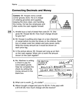 Connecting Decimals and Money (Gr. 3)