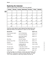 Exploring the Calendar (Gr. 4)