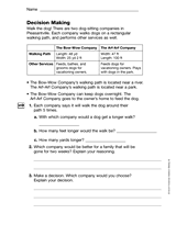 Measurement: Decision Making (Gr. 5)