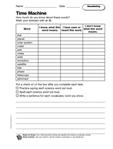 The Sun, Planets, and Moon: Vocabulary