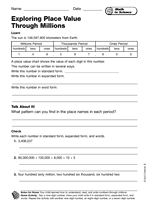 Math in Science: Exploring Place Value Through Millions