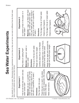 Sea Water Experiments