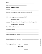 About My Portfolio 1