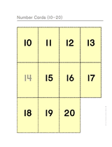 Number Cards (10-31)