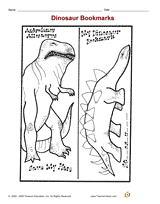 Dinosaur Bookmarks