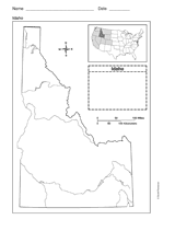 Map of Idaho