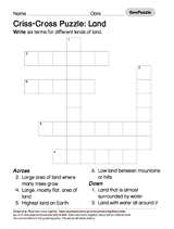 Criss-Cross Puzzle: Land