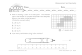 Math Warm-Up 128 for Gr. 3 & 4: Measurement & Geometry