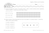 Math Warm-Up 240 for Gr. 3 & 4: Algebra, Patterns & Functions