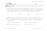 Math Warm-Up 168 for Gr. 5 & 6: Graphs, Data & Probability