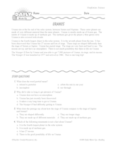 Science Reading Warm-Up: Uranus