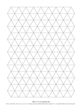 2-cm Isometric Grid (BLM 11)
