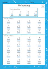 Multiplying by 1s, 2s, 3s, and 4s