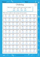 Comparing and Ordering Numbers II (Grade 3)