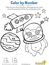Spaceship Color by Number