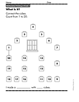 Counting to 20: Connect the Cubes